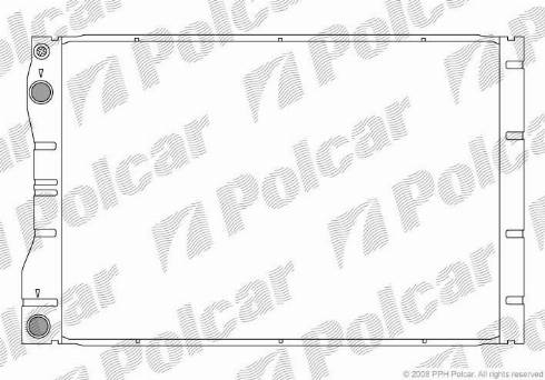 Polcar 6051081X - Радиатор, охлаждане на двигателя vvparts.bg