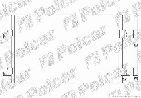 Polcar 6052K8C2 - Кондензатор, климатизация vvparts.bg