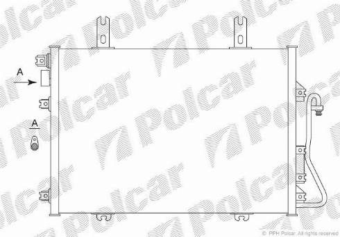 Polcar 6060K8C2 - Кондензатор, климатизация vvparts.bg