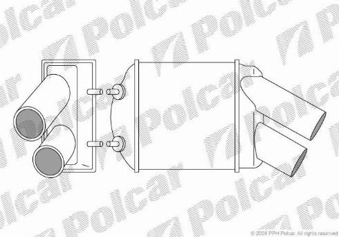 Polcar 6007J81X - Интеркулер (охладител за въздуха на турбината) vvparts.bg