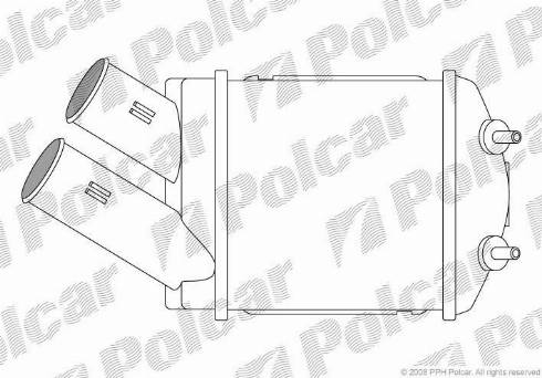 Polcar 6007J8-1 - Интеркулер (охладител за въздуха на турбината) vvparts.bg