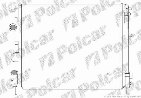 Polcar 6015084X - Радиатор, охлаждане на двигателя vvparts.bg
