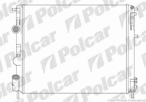 Polcar 6015085X - Радиатор, охлаждане на двигателя vvparts.bg