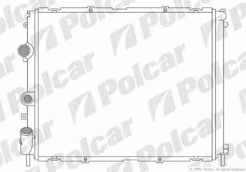 Polcar 6015083X - Радиатор, охлаждане на двигателя vvparts.bg