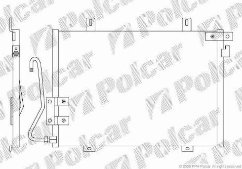 Polcar 6015K81X - Кондензатор, климатизация vvparts.bg