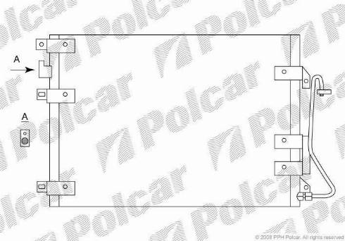 Polcar 6015K82X - Кондензатор, климатизация vvparts.bg