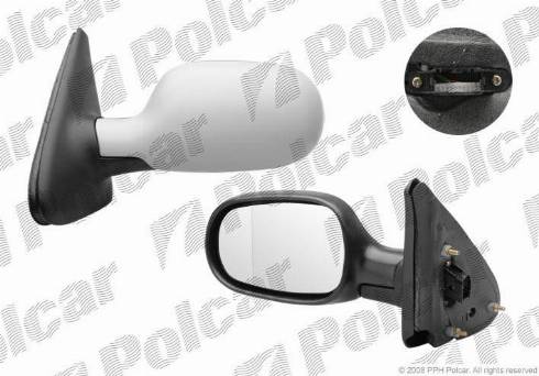 Polcar 6011514M - Външно огледало vvparts.bg