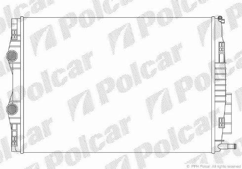 Polcar 6013081X - Радиатор, охлаждане на двигателя vvparts.bg