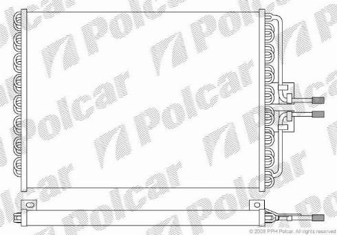 Polcar 6032K81X - Кондензатор, климатизация vvparts.bg