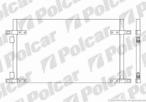 Polcar 6032K82X - Кондензатор, климатизация vvparts.bg