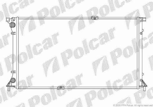 Polcar 602608A4 - Радиатор, охлаждане на двигателя vvparts.bg