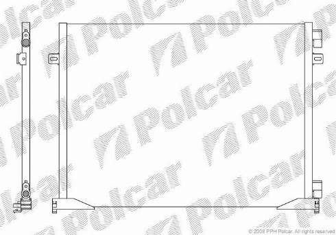 Polcar 6026K81X - Кондензатор, климатизация vvparts.bg