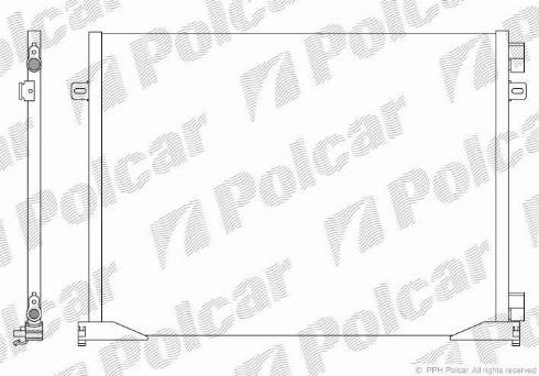 Polcar 6026K83X - Кондензатор, климатизация vvparts.bg