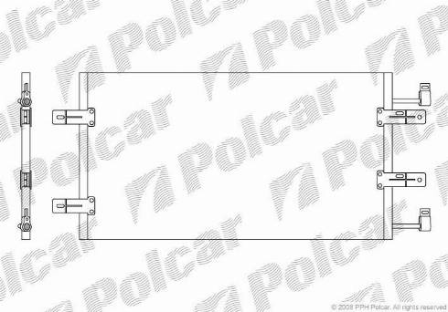 Polcar 6026K82X - Кондензатор, климатизация vvparts.bg