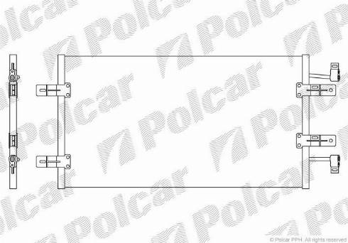 Polcar 6027K82X - Кондензатор, климатизация vvparts.bg