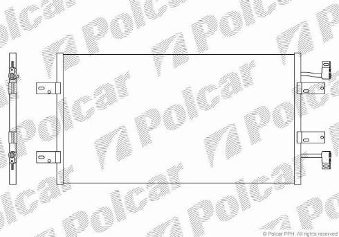 Polcar 6027K8C2 - Кондензатор, климатизация vvparts.bg