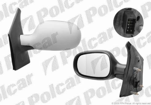 Polcar 6070514M - Външно огледало vvparts.bg