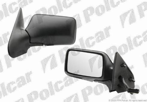 Polcar 6713514E - Стъкло на огледало, външно огледало vvparts.bg