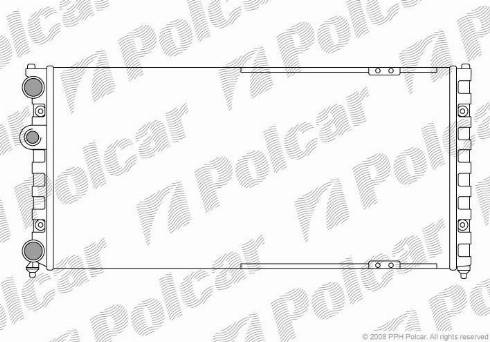 Polcar 671308-5 - Радиатор, охлаждане на двигателя vvparts.bg