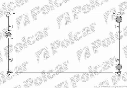 Polcar 6713083X - Радиатор, охлаждане на двигателя vvparts.bg