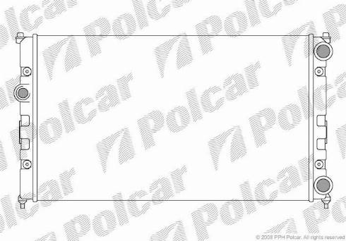 Polcar 671308-3 - Радиатор, охлаждане на двигателя vvparts.bg