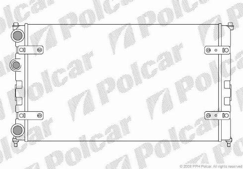 Polcar 671308-2 - Радиатор, охлаждане на двигателя vvparts.bg