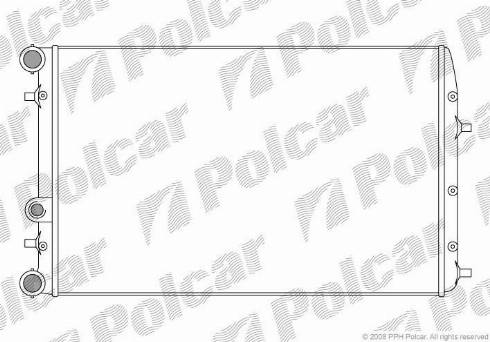 Polcar 673008-1 - Радиатор, охлаждане на двигателя vvparts.bg