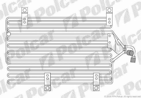 Polcar 1405K8B1 - Кондензатор, климатизация vvparts.bg