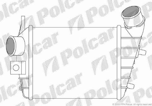 Polcar 1408J8-1 - Интеркулер (охладител за въздуха на турбината) vvparts.bg