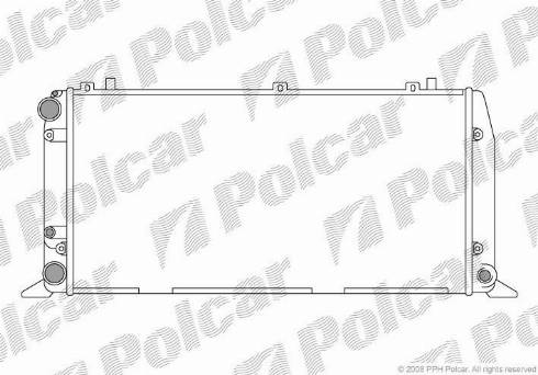 Polcar 130808-3 - Радиатор, охлаждане на двигателя vvparts.bg