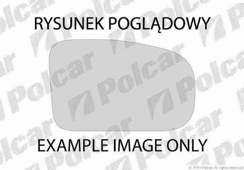 Polcar 1339551E - Стъкло на огледало, външно огледало vvparts.bg