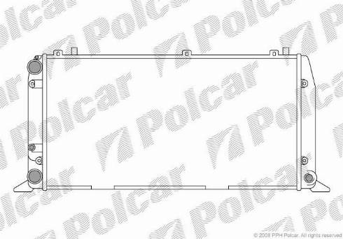 Polcar 130708-4 - Радиатор, охлаждане на двигателя vvparts.bg