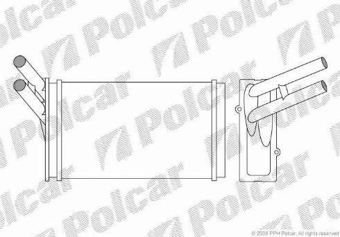 Polcar 1307N8-1 - Топлообменник, отопление на вътрешното пространство vvparts.bg