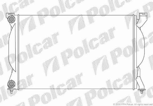 Polcar 133408-1 - Радиатор, охлаждане на двигателя vvparts.bg