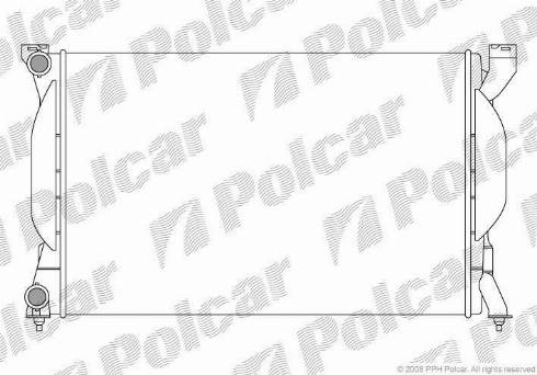 Polcar 133408A3 - Радиатор, охлаждане на двигателя vvparts.bg