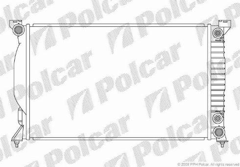 Polcar 133408-7 - Радиатор, охлаждане на двигателя vvparts.bg