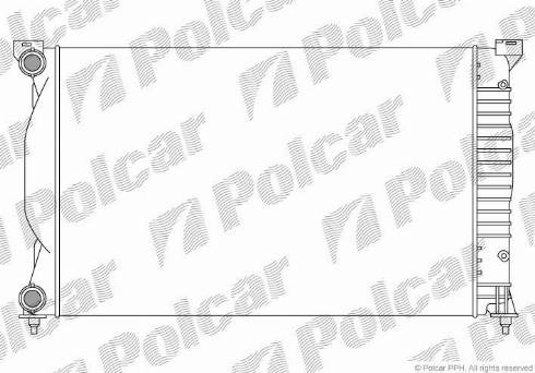 Polcar 133408A1 - Радиатор, охлаждане на двигателя vvparts.bg