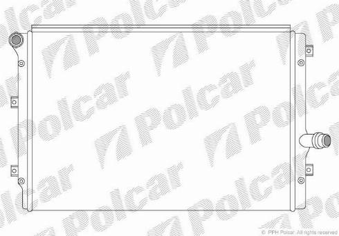 Polcar 1331084X - Радиатор, охлаждане на двигателя vvparts.bg