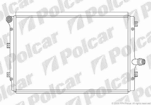 Polcar 133108-4 - Радиатор, охлаждане на двигателя vvparts.bg