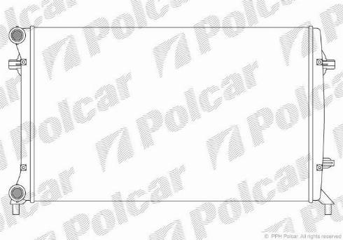 Polcar 1331085X - Радиатор, охлаждане на двигателя vvparts.bg