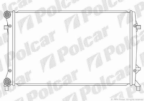 Polcar 133108-5 - Радиатор, охлаждане на двигателя vvparts.bg