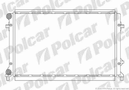 Polcar 133108-1 - Радиатор, охлаждане на двигателя vvparts.bg