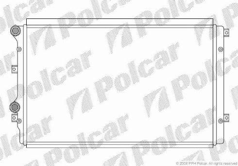 Polcar 133108-2 - Радиатор, охлаждане на двигателя vvparts.bg