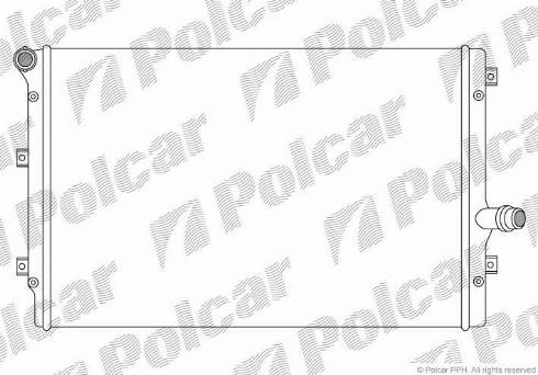 Polcar 133108A4 - Радиатор, охлаждане на двигателя vvparts.bg