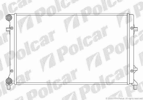 Polcar 133108A1 - Радиатор, охлаждане на двигателя vvparts.bg