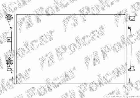 Polcar 133108A2 - Радиатор, охлаждане на двигателя vvparts.bg