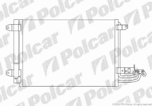 Polcar 1331K81X - Кондензатор, климатизация vvparts.bg