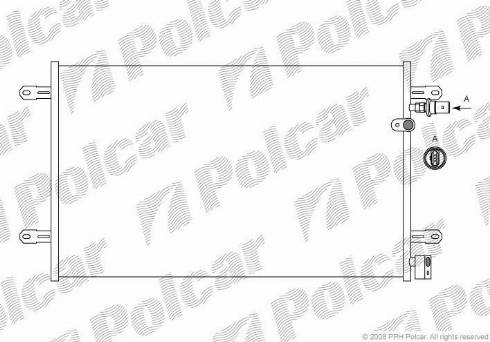 Polcar 1338K81X - Кондензатор, климатизация vvparts.bg