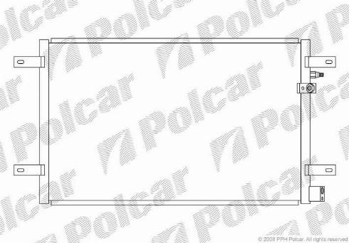 Polcar 1338K8C1 - Кондензатор, климатизация vvparts.bg