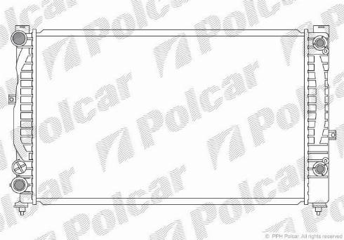 Polcar 132408-8 - Радиатор, охлаждане на двигателя vvparts.bg